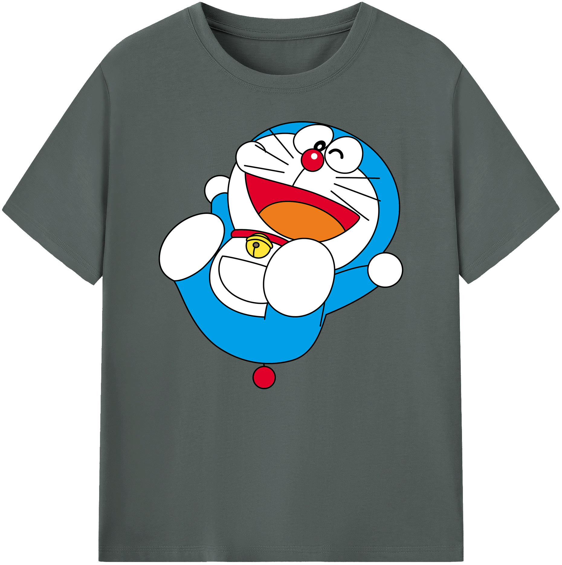 （画像用） ドラえもん Doraemon 綿100％ メンズ半袖Tシャツ｜肌触りやわらか＆通気性